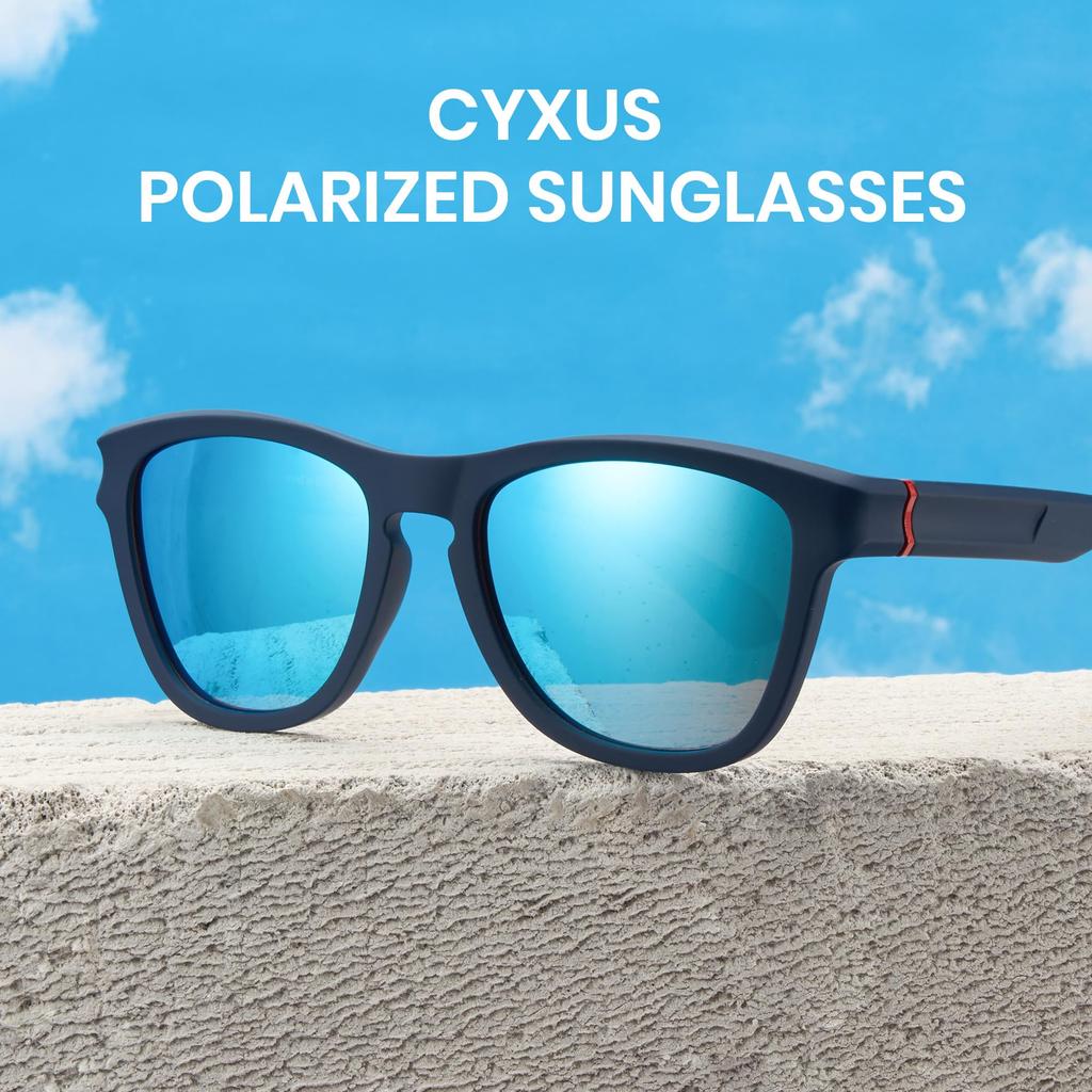 Поляризованные Ультра UV400 UV Для Стильных Ледяных [Cyxus] Солнцезащитных Очков, Линзы, Мужские, Женские, Легкие, Защита,