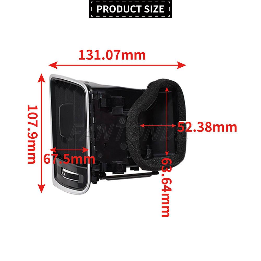 Black Chrome Piano Paint Air Conditioning Outlet Vents For VW Passat B6 B7 2006-2011 3AD819728A 3AD819701A 3AD819702A