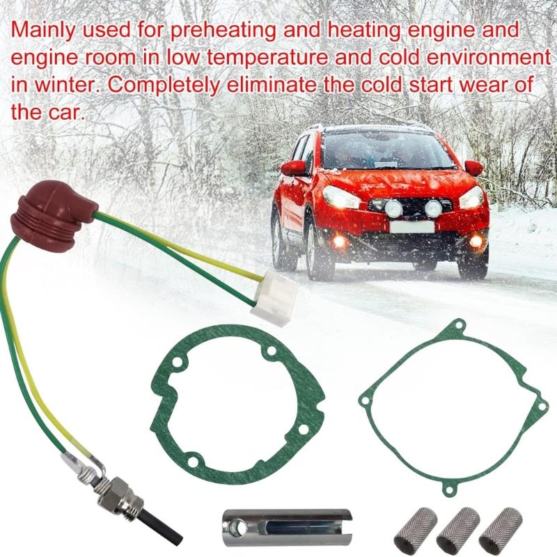 Высокопроизводительный керамический нагревательный штифт, комплект 12 В 3 кВт 8 кВт, вспомогательный нагрев для транспортных средств, грузовиков, морских двигателей, предварительный подогрев