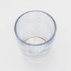 Otsuka Glass "Colorful Poem" Double Shot Glass, Cold Sake Cup, Approx. 50ml, Natsume Style, Flower Kiriko Glass, Blue, Made in Japan, G-1-15-1BL-1P