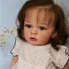 BZDOLL 60 CM 3D-Paint Skin Soft Silicone Cloth Body Reborn Baby Doll Toys For Girl Like Real Long Hair Princess Toddler Tayra Bebe
