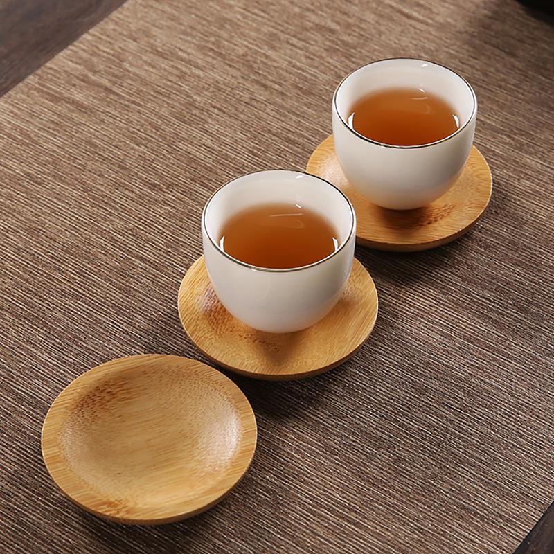 Бамбуковый коврик для чашки, чайный столик, салфетки, подставка для ресторанов, дома, кухни, гостиной, натуральный ретро-декор, аксессуары