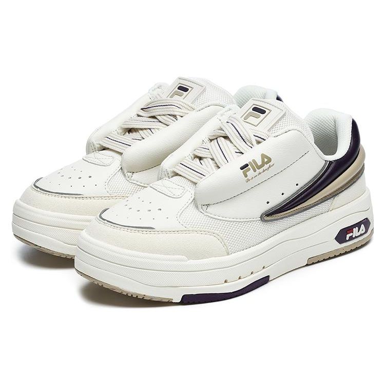 Fila Кроссовки женские из смешанной ткани и синтетической кожи, низкие, светло-белые F12W244201FWW