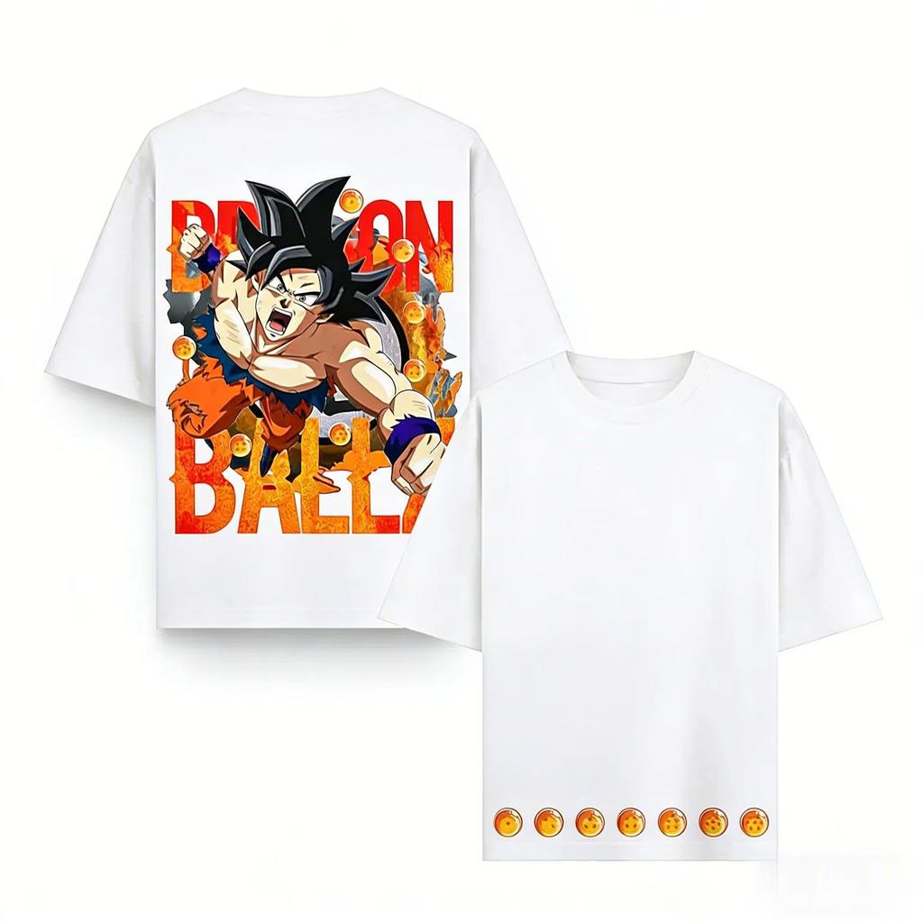 2026 New Summer Dragon Ball 40th Anniversary Son Goku Cotton Anime Printed Tshirt Casual Streetwear Unisex Y2k Ins