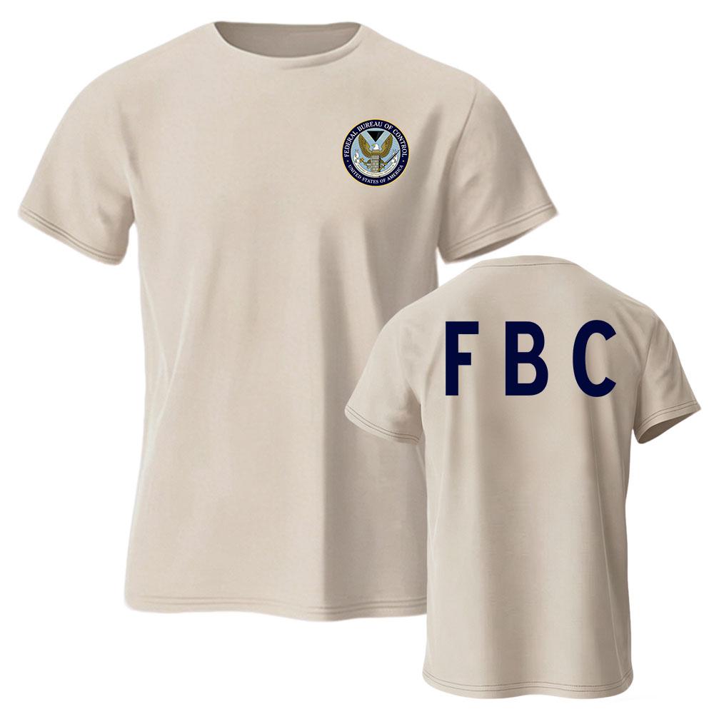 Federal Bureau of Control Tee FBC Graphic Print T-shirt Unisex Streetwear Short Sleeve Cotton Soft Tshirts Men Women Tops