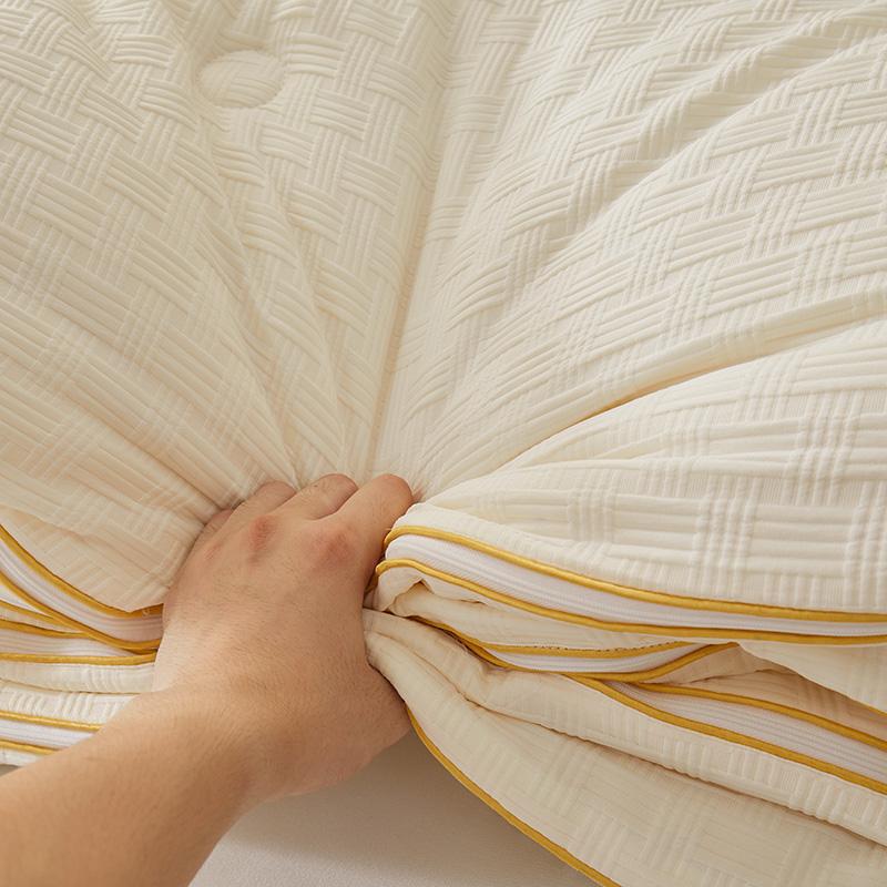 High Quality 2-in-1 Soybean Fiber Quilt with Zipper Autumn Winter Thickened Warm Comforter Grade A Queen Soft Double Bed Duvet