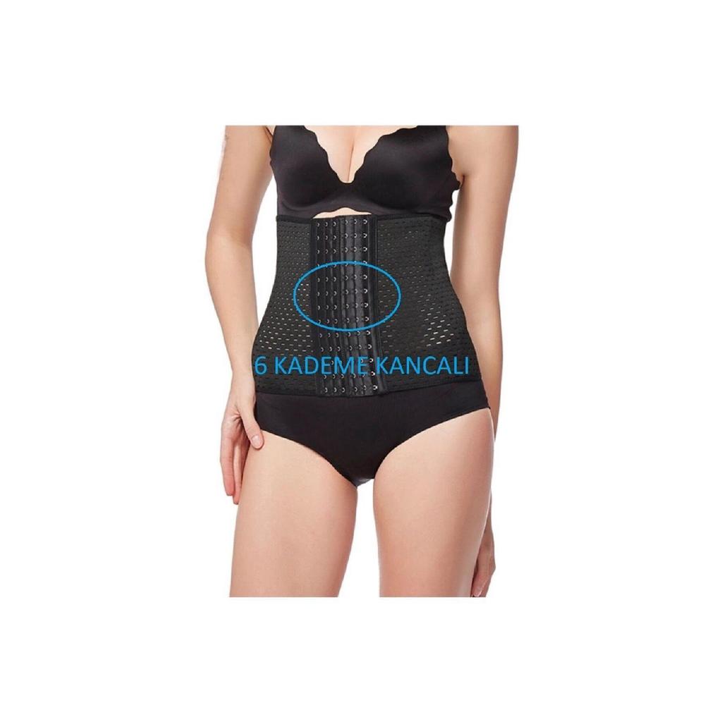 Latex 4 Steel Underwire Shaper Waist Corset With 6 Level Hooks