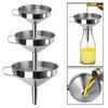 С отсоединяемым фильтром для консервирования кухонных принадлежностей из нержавеющей стали, бара, вина, пива, масла, фляги, воронки