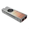M.2-8 SSD Heatsink Professional Sturdy Woth Double Thermal Pad with Quiet Fan Quick Cooling for PC