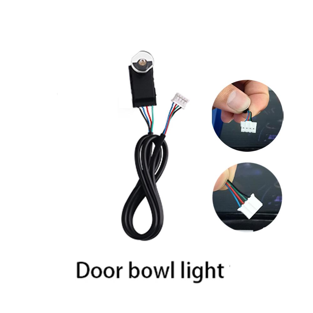 18 in 1 RGB 64 Colors Acrylic Strip Car LED Ambient Light Parts Replacement Accessories (4 wires 4 pins) Neon Lights 4