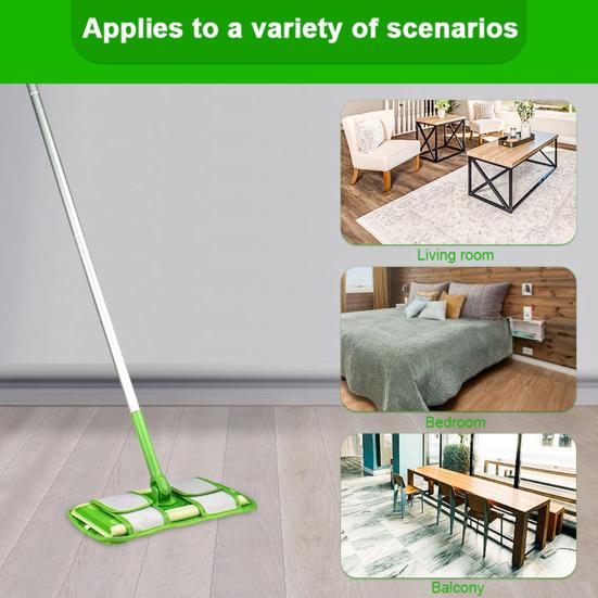 Yousheng Многоразовая насадка для швабры из микрофибры, супермягкая, с высокой впитывающей способностью, простая установка, сменная накладка для швабры для пола, сменная насадка для подметальной машины Swiffer