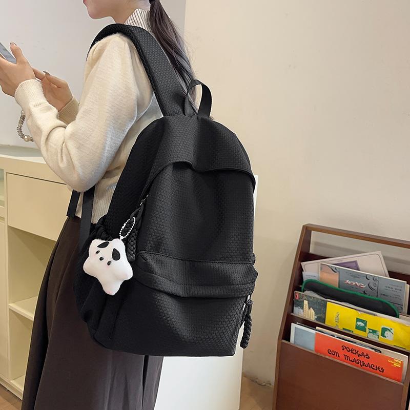 Schoolbag high-value schoolbag female college student Korean version niche high school backpack simple and versatile junior high school student