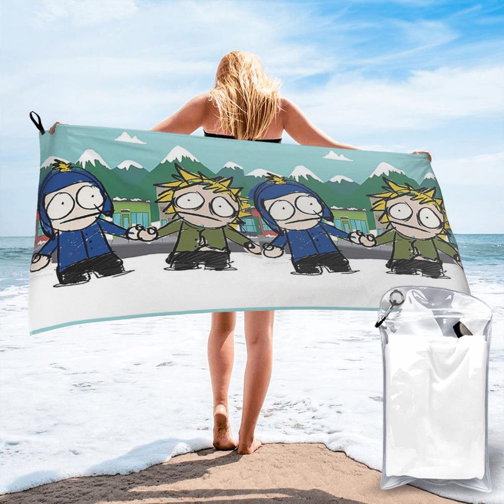 Craig x Tweek Beach Towel Soft Microfiber Quick Dry Absorbent Quick Towels For Pool