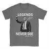Смешная футболка Charlie Kirk Legends Never Die для мужчин, с круглым вырезом, из чистого хлопка, с коротким рукавом, идея для подарка, топы