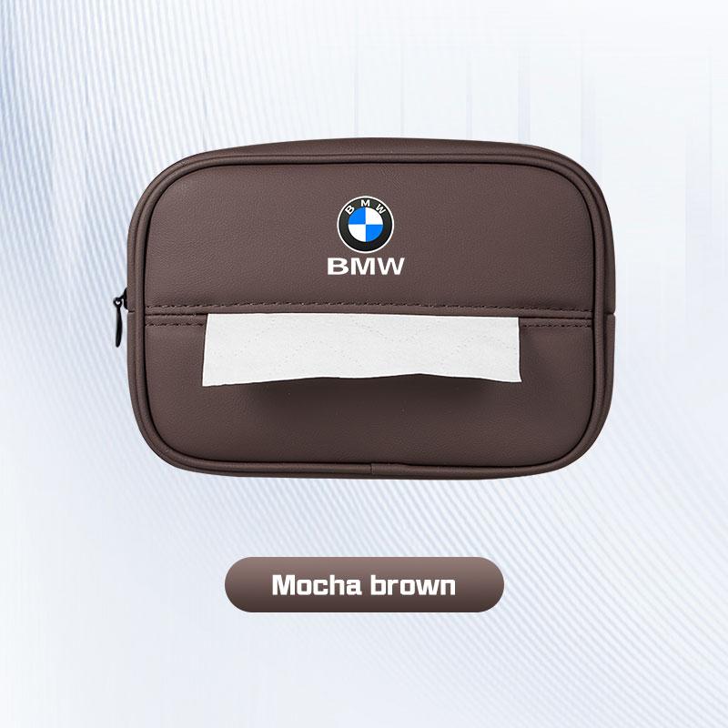 Колпачок колеса ORWI7, Кожаная сумка для салфеток в машину для BMW X1 X3 X5 X6 X7 F48 E70 E90 F15 G20 G30 G60 Z4 i7 1 3 5 6 7 Серии Кейс для бумаги Коробка для салфеток