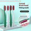 1/ 3 шт. Зубная щетка для взрослых с мягкой щетиной и длинной головкой Простая бытовая индивидуальная упаковка Глубокая чистка Десны Полость рта Зубы Бактерии