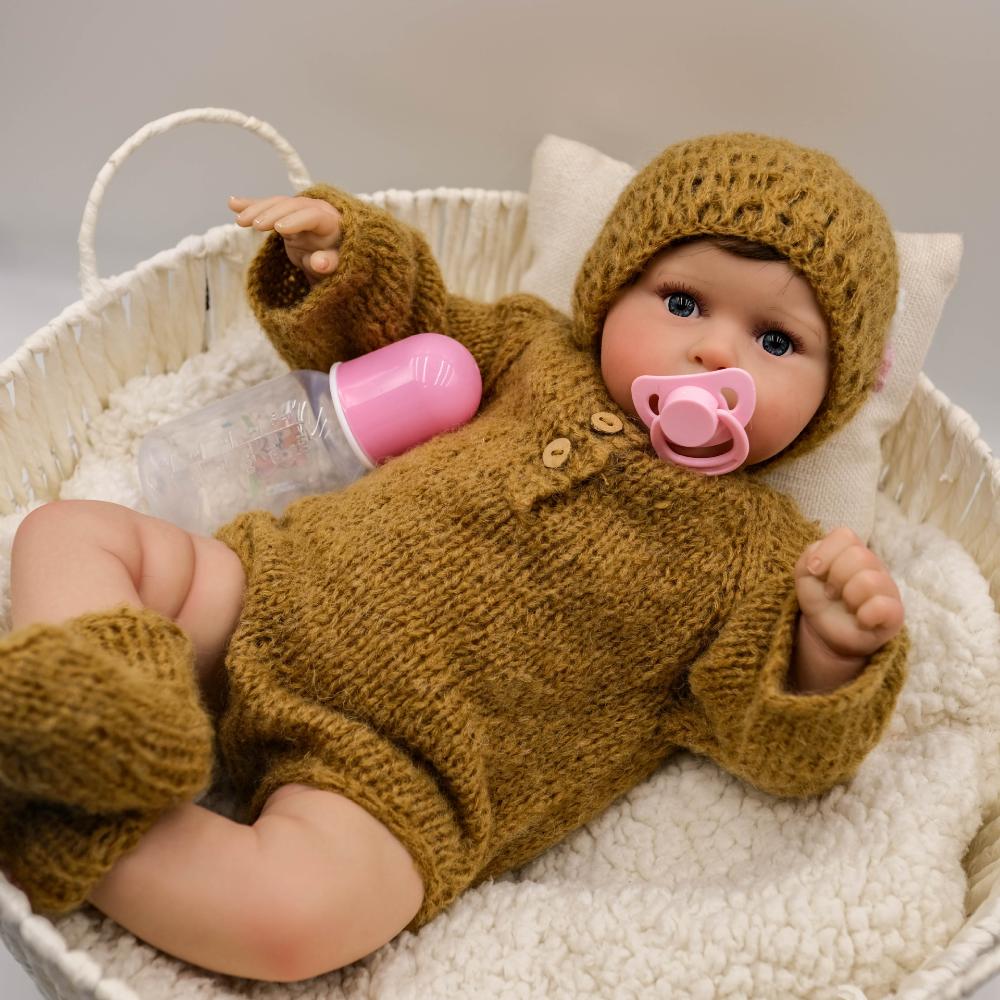 20 Inch Reborn Baby Dolls Ward Soft Cloth Body Simulation Doll Handmade 3D Painted Skin Veins Visible Newborn Doll Kids Toy