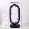 1PC LED Bedside Lamp | Natural Quartz & Amethyst Raw Stone Crystal Lamp | Soothing Night Light for Bedroom & Desk, Christmas Dec
