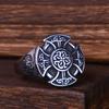 Винтажные кольца викингов и кельтов для мужчин, модный амулет, скандинавский Один, воинский щит, кольцо из нержавеющей стали, ювелирное изделие, подарок, оптовая продажа