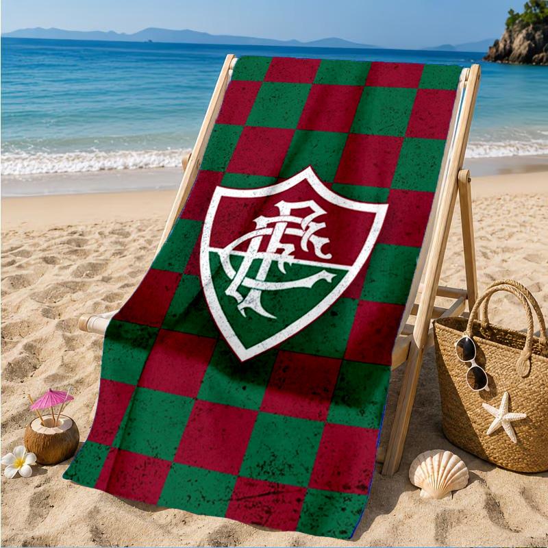 Flumi-nense Crest Wings Printed Microfiber Beach Towel, Soft And Absorbent, Quick-Dry, Ideal for Summer Travel, Beach Essential, Swimming Pool