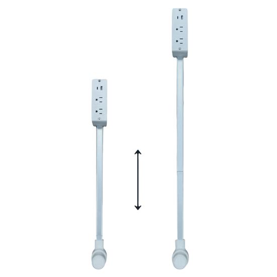 Удлинитель электрических розеток с розетками USB-A/USB-C/AC, регулируемый, вращающийся, портативный, подключаемый удлинитель розеток