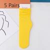 5 пар женских летних тонких дышащих носков-пиле для аэродинамической трубы академии