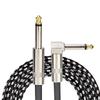 6.35мм Аудиокабели TRS 1/4 Дюйма 6.5мм Аудиокабель для Электрогитары Баса 1.5м 3м Позолоченный Экранированный Низкий Уровень Шума Кабель с Джеком