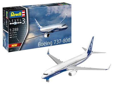 Немецкий Revell 1/288 Boeing 737-800 Пассажирский самолет Пластиковый набор для сборки 03809