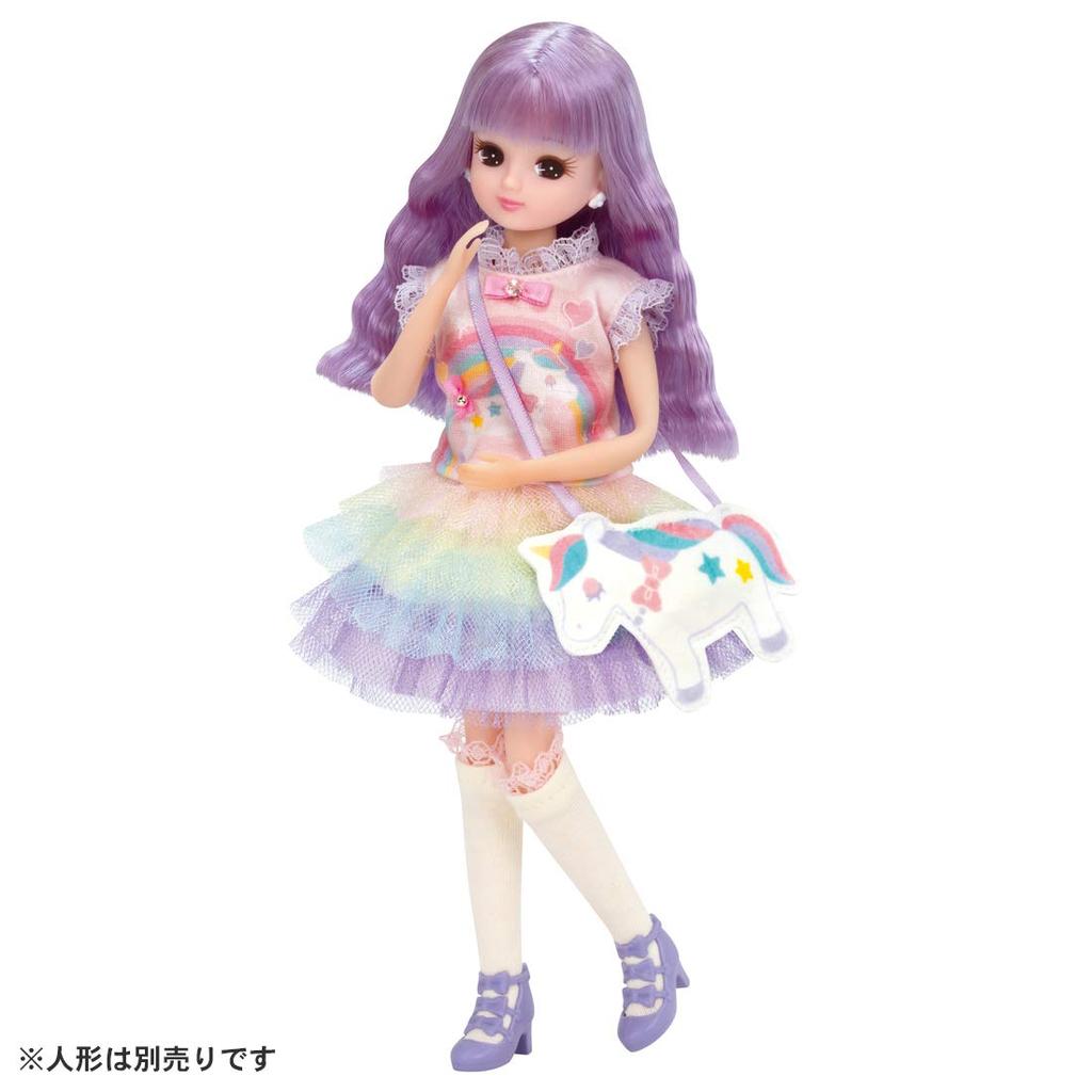 TAKARA TOMY Dress Dreamy Coordinate Dress Doll Pretend Play Toy for Ages 3 and Meets Toy Safety ST Mark Certified "Licca-chan LW-18 Set" Dress-up Up,