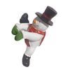 Miniature Santa Figurine Planter Decoration Santa Claus Statue Snowman Flower Pot Climber Funny Xmas Ornament for Flowerpot Outdoor Garden Yard Decor
