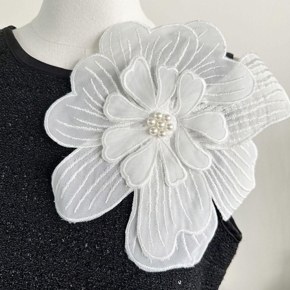 Multi-layer Embroidered Flower Appliques 3D Clothing Applique DIY Clothing Patches Dressmaking