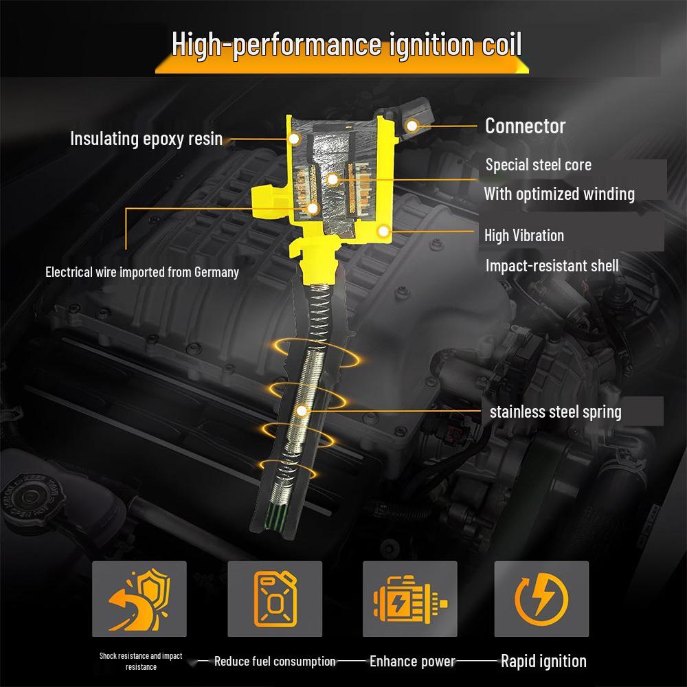 Набор из 8 высокопроизводительных катушек зажигания для Ford F150/F250/F350 4.6L/5.4L V8 и Lincoln