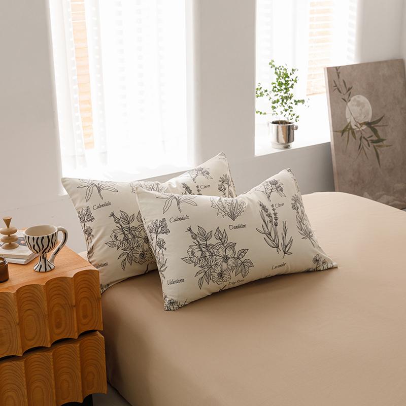 2 шт. наволочка из 100% хлопка наволочка с принтом для домашней кровати 48x74 см наволочка мягкая подушка Sham capa de almofada