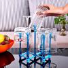 Seven Cups Foldable Home Glass Cup Rack Water Mug Draining Drying Organizer Drain Holder Stand