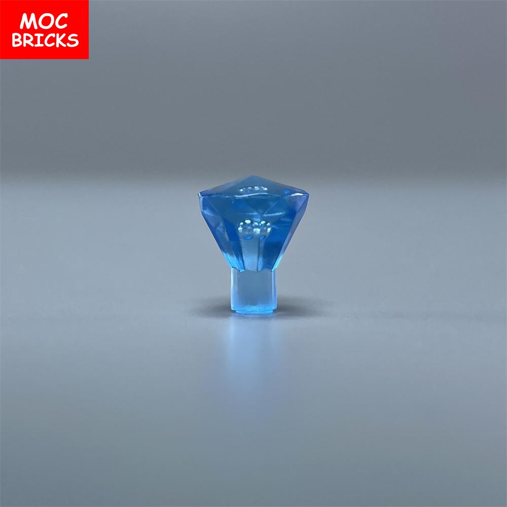 100 шт./лот Кубики MOC Камень 1x1 Камень 24 грани Сокровище Алмаз Камень 28556 30153 Строительные блоки DIY Игрушки Для Детских Подарков