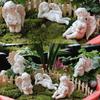 5 Pieces/set Decoration Angel Garden Pile Miniature Angel Fairy Resin Decoration Pottery Miniature Landscape Lawn Decoration