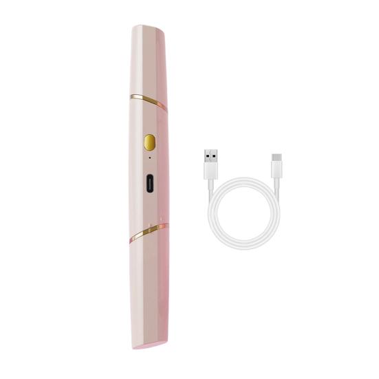 Электрический триммер для бровей 2-в-1 и триммер для носа для женщин, USB-перезаряжаемый триммер для волос на лице, портативный безболезненный инструмент для точного ухода