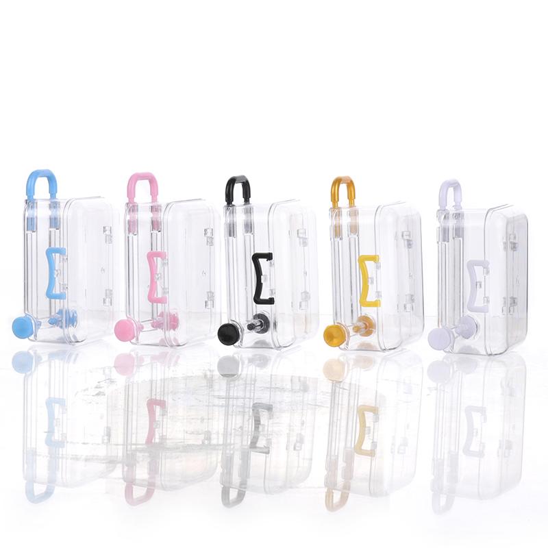 1Pc 5*7Cm Candy Box Dollhouse Mini Suitcase Trolley Luggage Handbag Model Decor