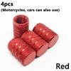 4pcs New Bike Parts Aluminum Alloy Tyre Valve Cap Bicycle Accessories Wheel Rim Tire Dust Cover