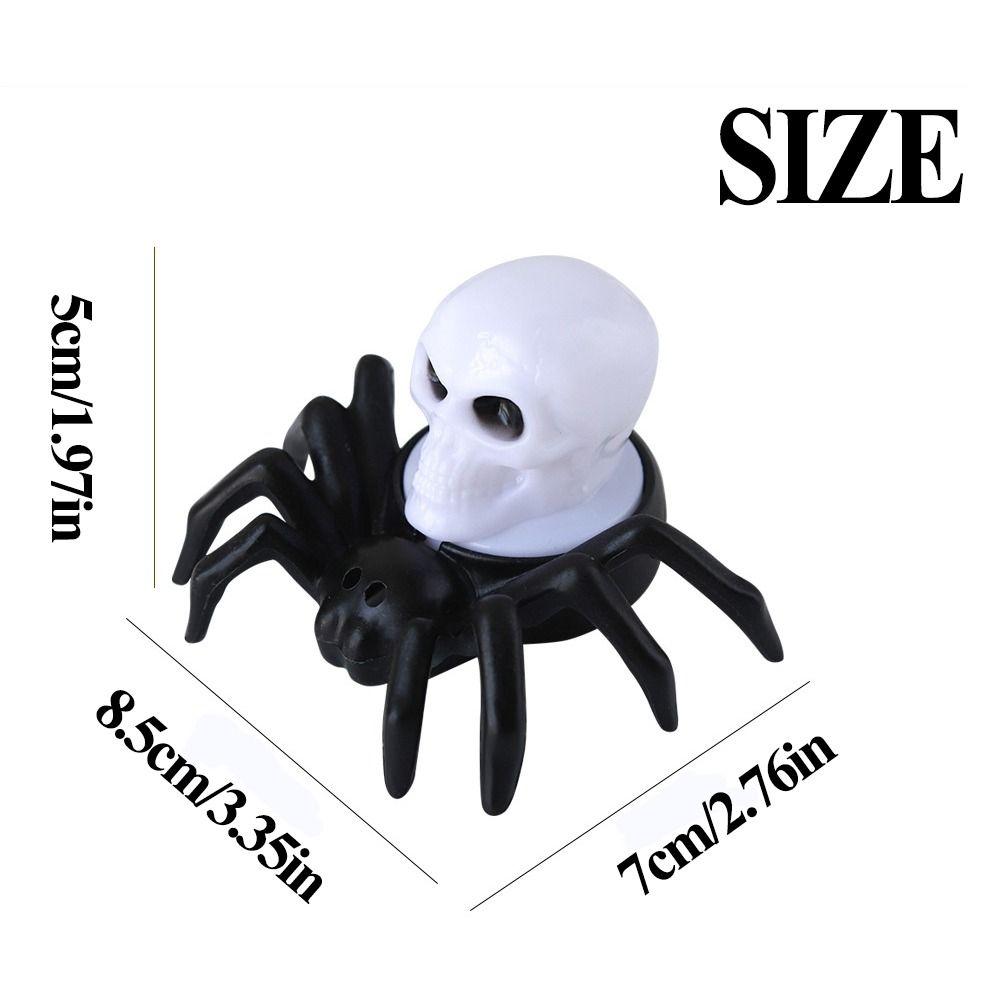 3D светящийся паук светящийся электронный паук ночник светодиодный электронный свеча лампа домашний декор