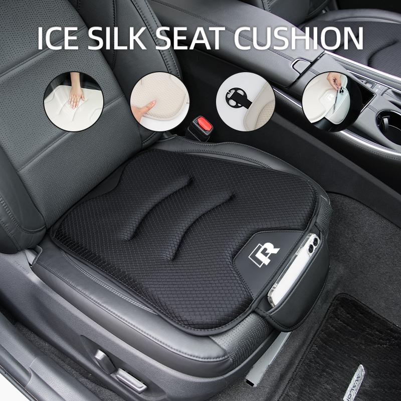 abcd1 Car Seat Cover Breathable Ice Silk Auto Seat Protective Storage Cushion For VW R Golf Passat mk5 Scirocco Polo Jetta GTI Tiguan