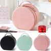 PU Leather LED Makeup Bag with Mirror Adjustable Dividers Lighted Cosmetic Storage Box  Vanity
