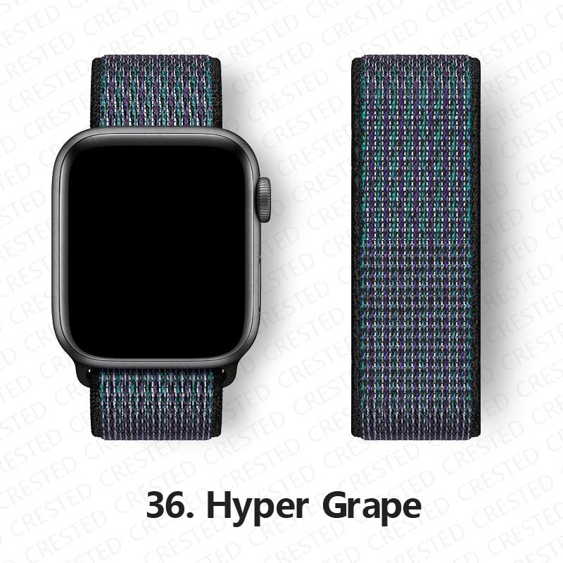 Нейлоновый ремешок для Apple, ремешок для часов 44 мм, 40 мм, 42 мм, 38 мм, браслет для умных часов, ремень, спортивный браслет-петля, iWatch series 3, 4, 5, 6, se, ремешок