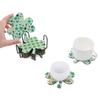 Coasters Spring Clover Pattern Kit Crafts For St. Patrick Day Decor