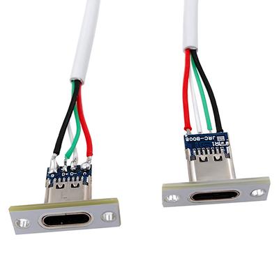 Разъем Type-C 4 P для сварочного провода, разъем Diy, прямой для мобильного телефона, порт для зарядки, гнездо для зарядки