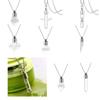 Convenient Glass Bottle Pendant Necklace Easy To Open and Carry Pendant Neckchain for Small Decorations and Fragrances