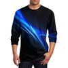 Men's T Shirt O-Neck Clothing Apparel Outdoor Long Sleeve Print Fashion Designer Vintage