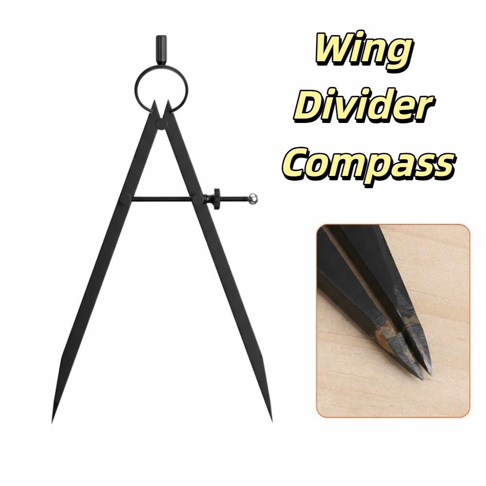 Metal Pencil Compass Marking Scribing Wing Divider Compass Scribe Compass Engineering