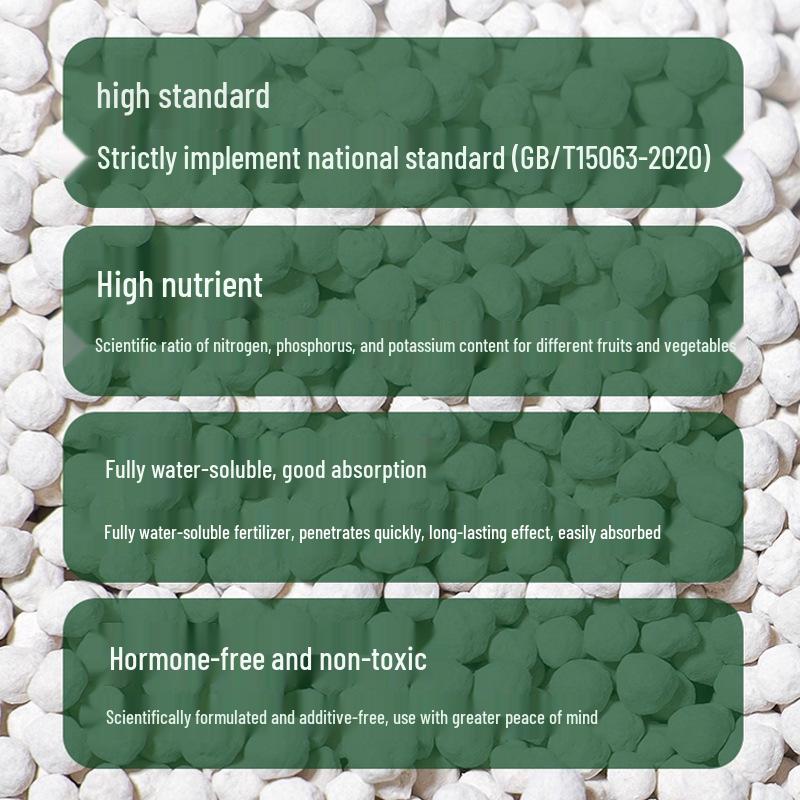 Three-Element Water-Soluble Fertilizer for Flowers, Vegetables & Potted Plants: Special Nitrogen-Phosphorus-Potassium Blend.