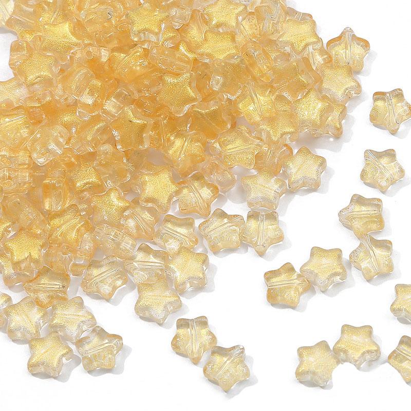 Творческий 8 мм Стекло 10 шт./лот Популярный чешский россыпью DIY Star Горячая Распродажа Высокое качество AB Цвет Разделитель Бусины Украшения Ручной Работы Аксессуары Шпильки Бусины